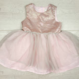 George pink sparkly special occasion dress. Size 6-12 months