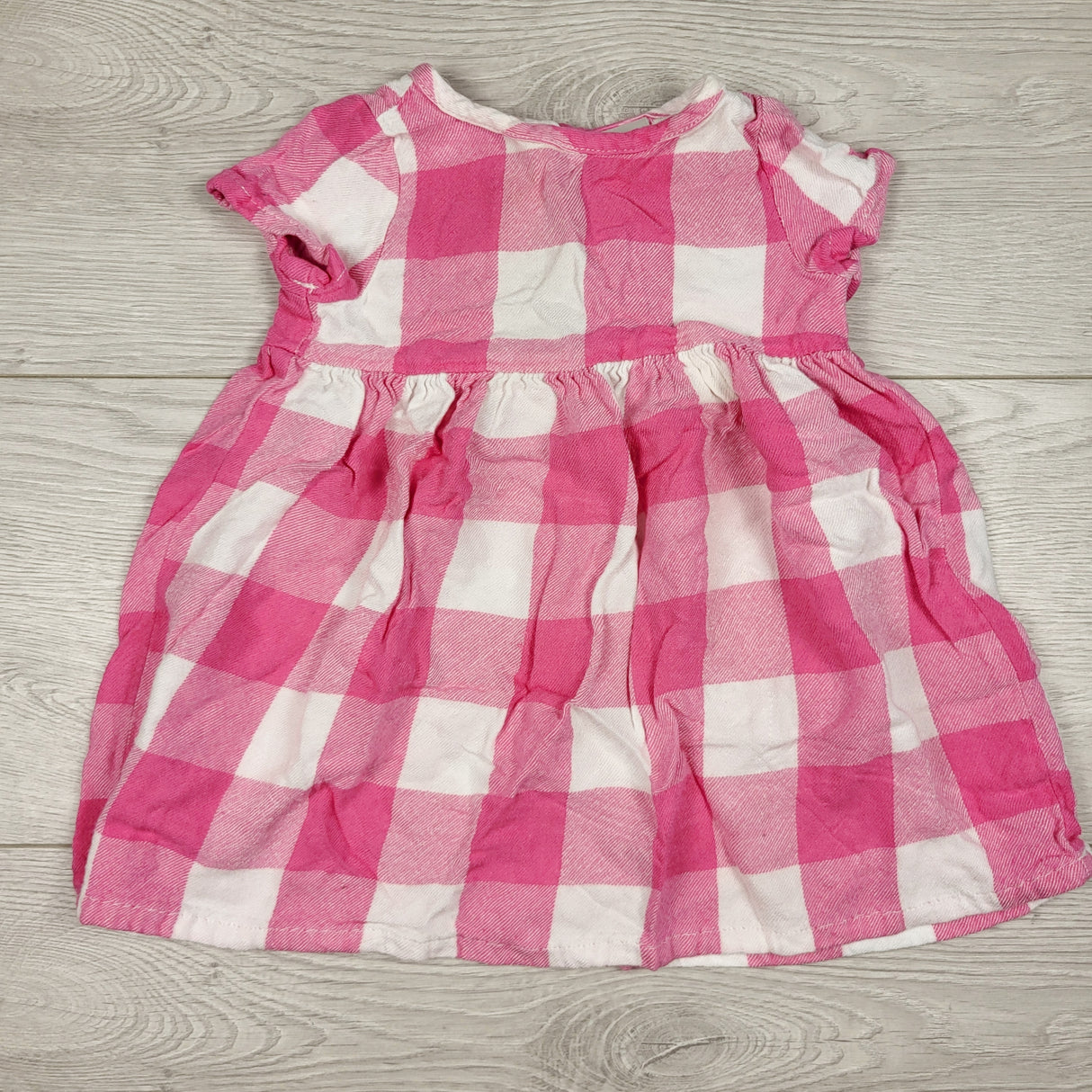 Gymboree pink plaid dress. Size 6-12 months