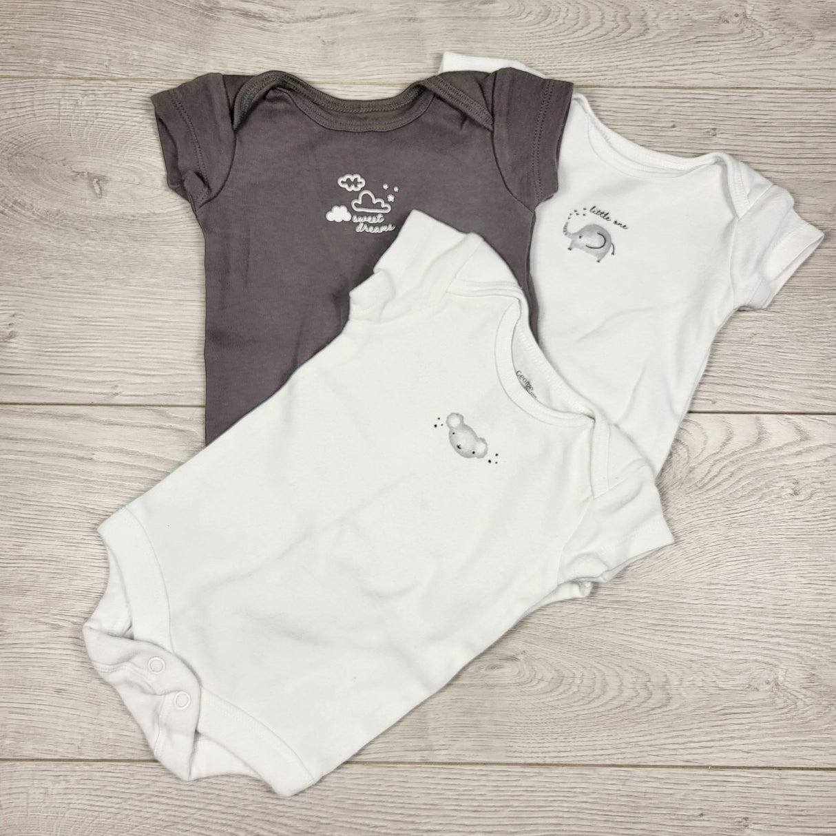 George gender neutral 3pc bodysuit. Newborn size