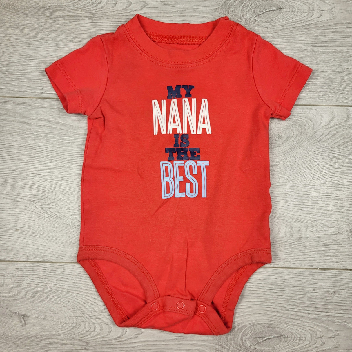 Carters red "My Nana is the Best" bodysuit. Size 6 months