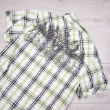 Extreme Zone plaid button down shirt. Size 7/8