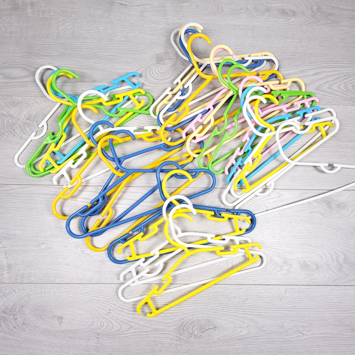 Lot of plastic children's hangers (sorry, no shipping)