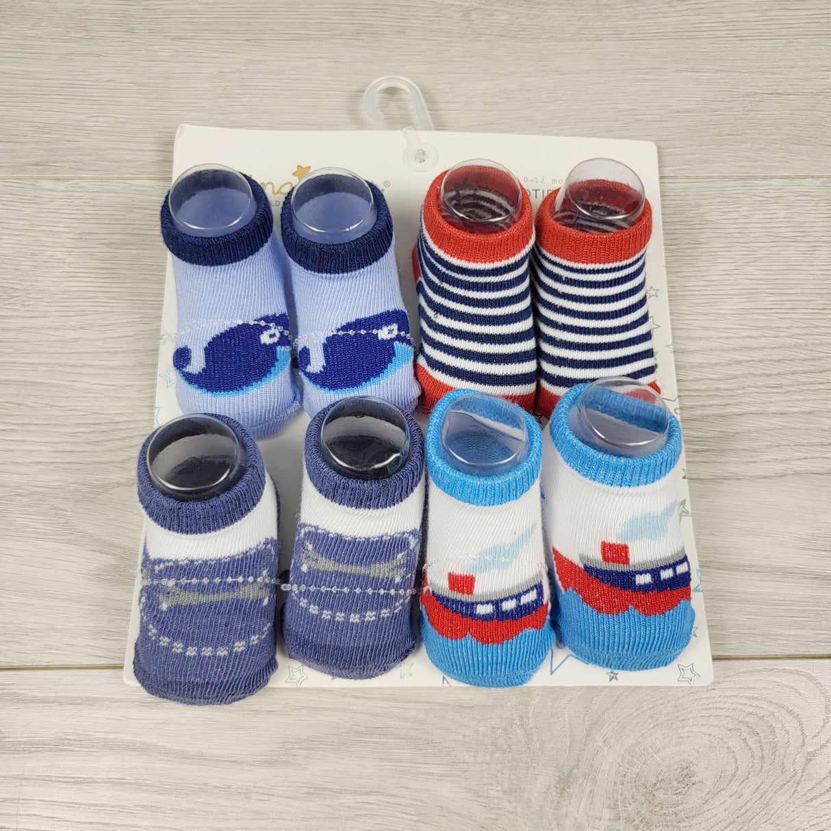NEW - Rising Star 8pc sock set. Size 0-12 months