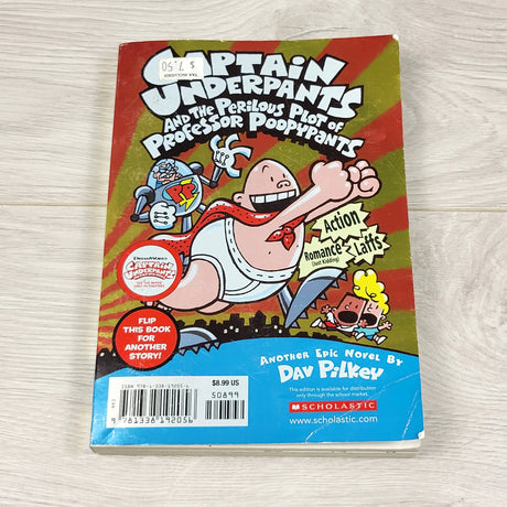 Captain Underpants 2-in-1 book. Soft cover book