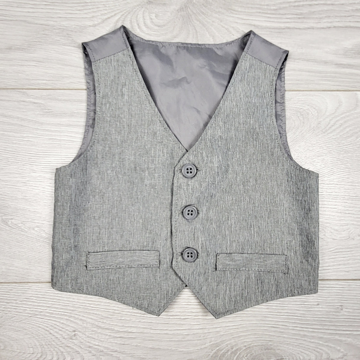 George grey dressy vest. Size 0-3 months