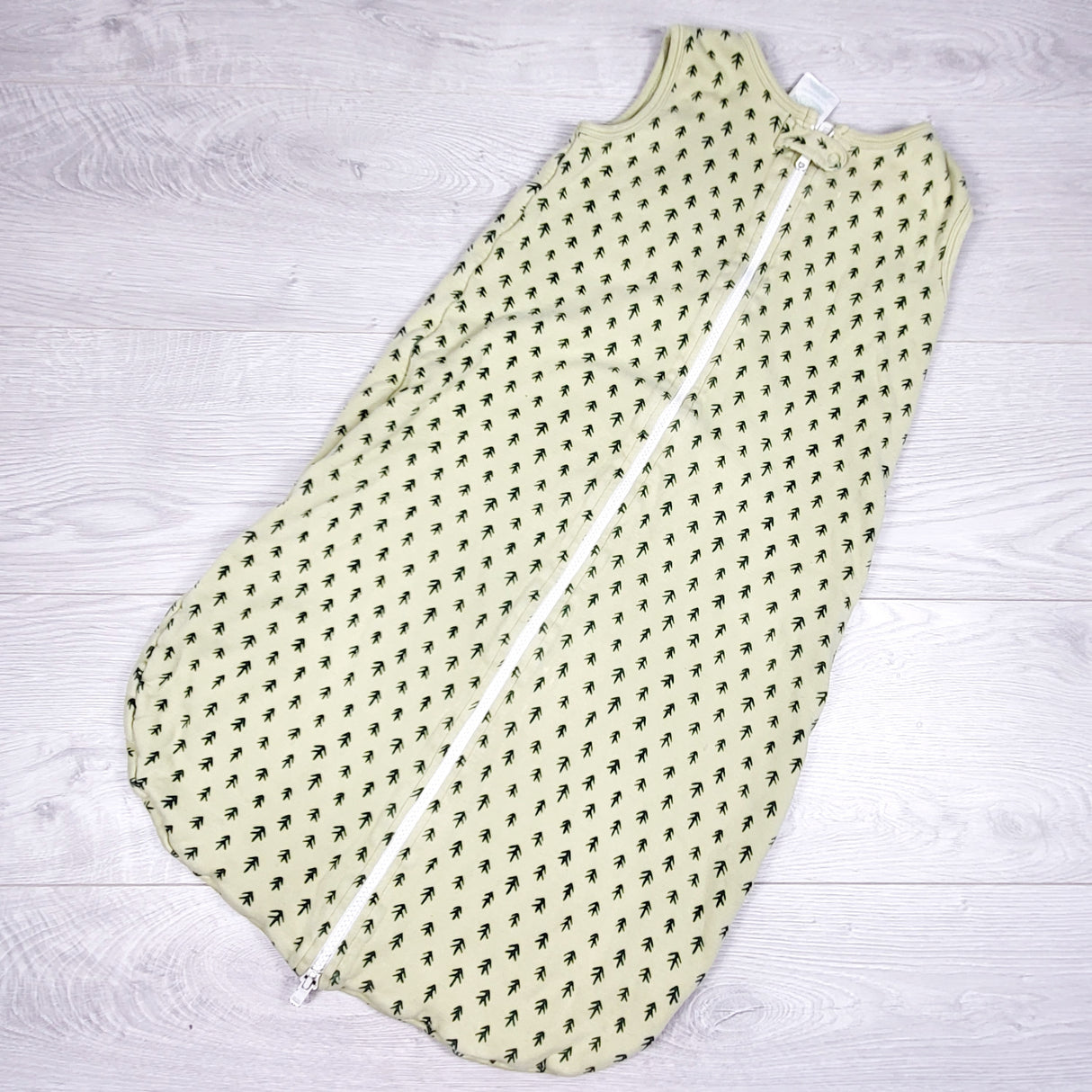 Parade Organics green organic cotton sleep sack with trees. Size 6-12 months - AS IS