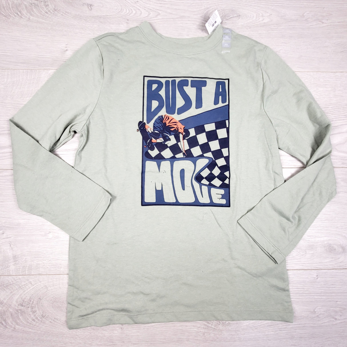 NEW - Oshkosh green "Bust a Move" top. Size medium (8)