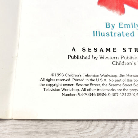 Vintage 1993 Sesame Street "Imagine a Million Kittens for Elmo" soft cover book