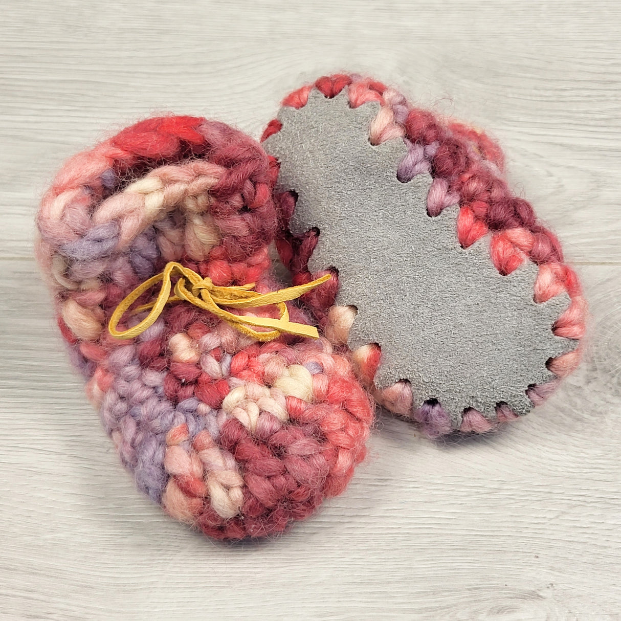 Handmade sheepskin Padraig style slippers. Size like 6-12 months