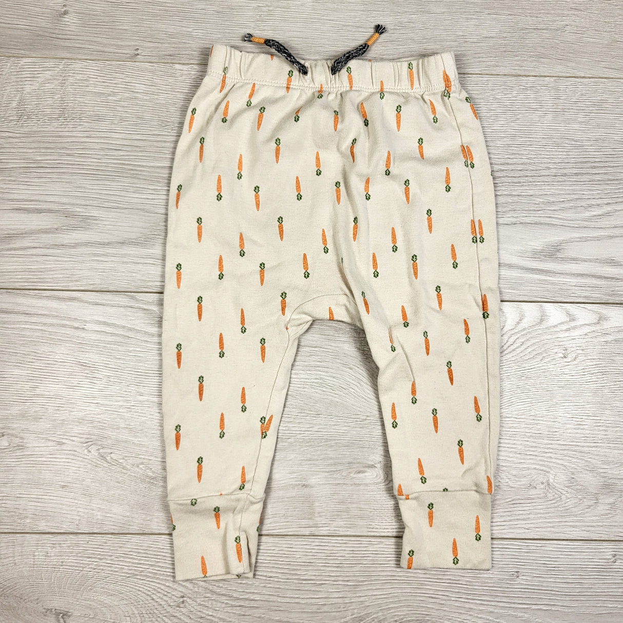 Joe beige carrot pants. Size 6-12 months