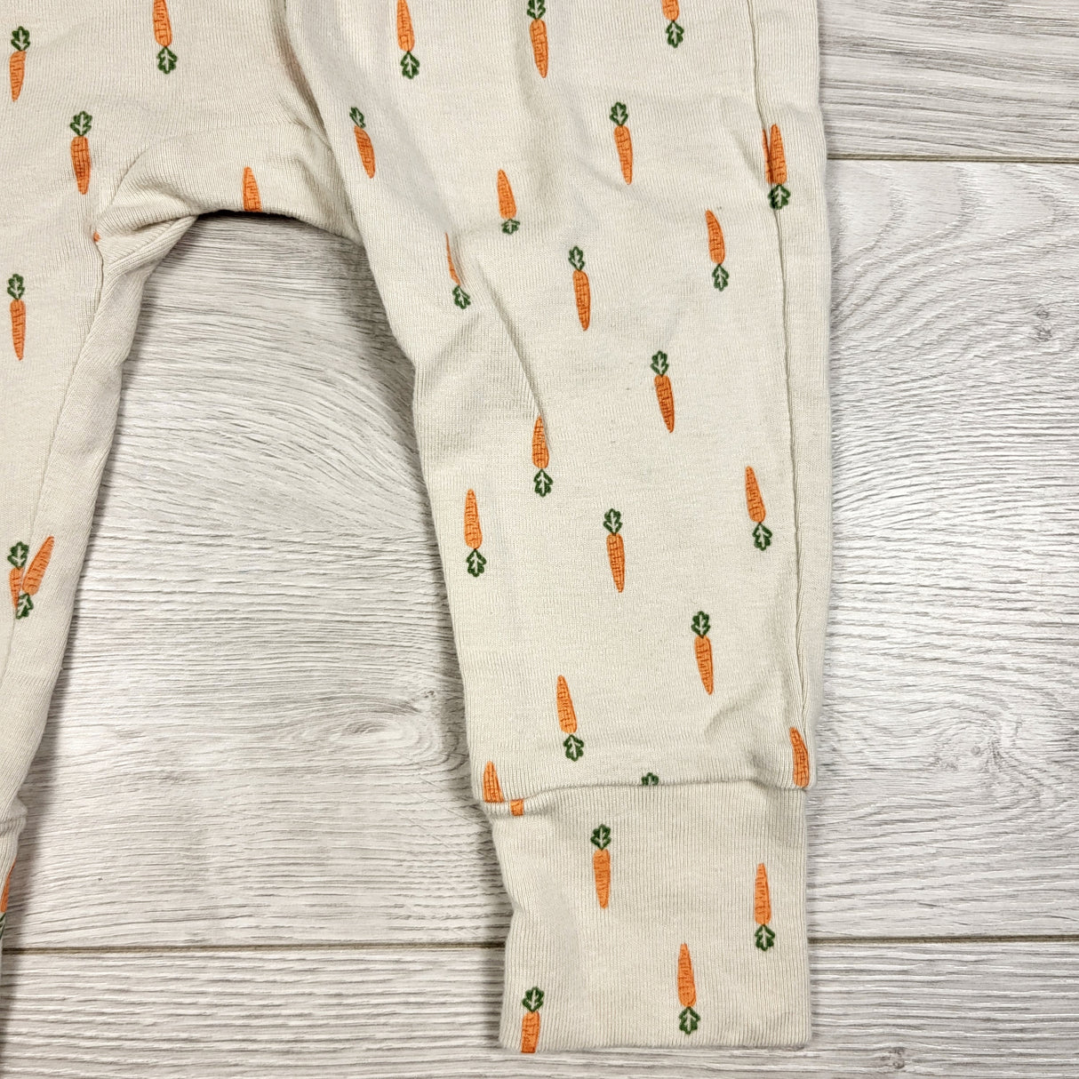 Joe beige carrot pants. Size 6-12 months