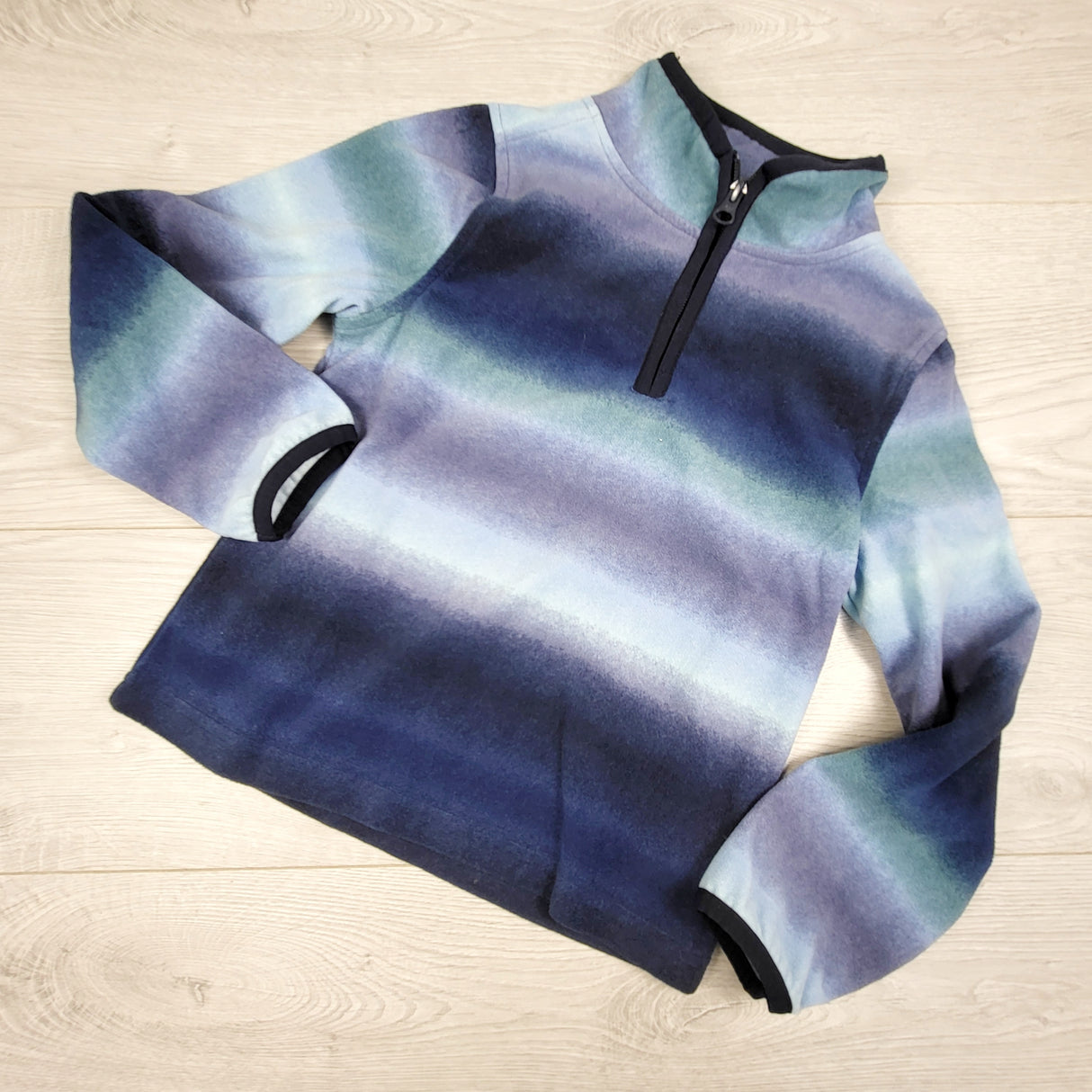 Oshkosh ombre striped fleece pullover. Size 6