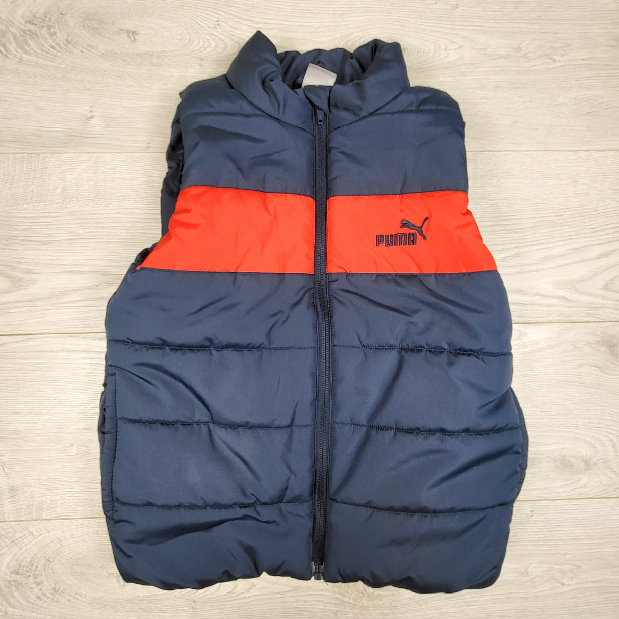 Puma navy and red puffer vest. Size 6X/7