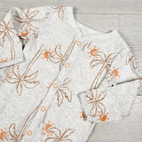Carters grey striped palm tree sleeper. Size 6 months