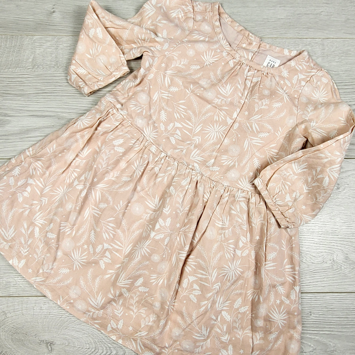 Gap pink floral print dress. Size 2T