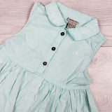 Calvin Klein mint button down sleeveless dress. Size 5T