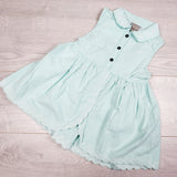 Calvin Klein mint button down sleeveless dress. Size 5T