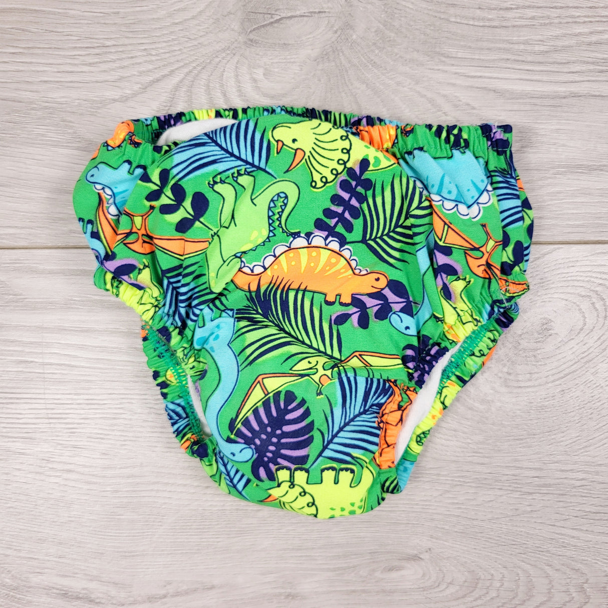 Sea Me Swim dinosaur print reusable swim diaper. Size 0-3 months