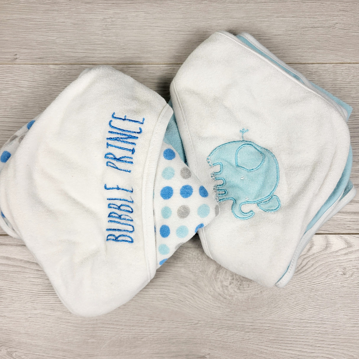 Pair of hooded towels