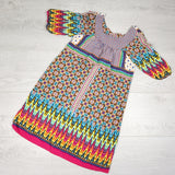 2-hip by Wrapper bright patterned rayon dress. Size tag unreadable but approx 4T