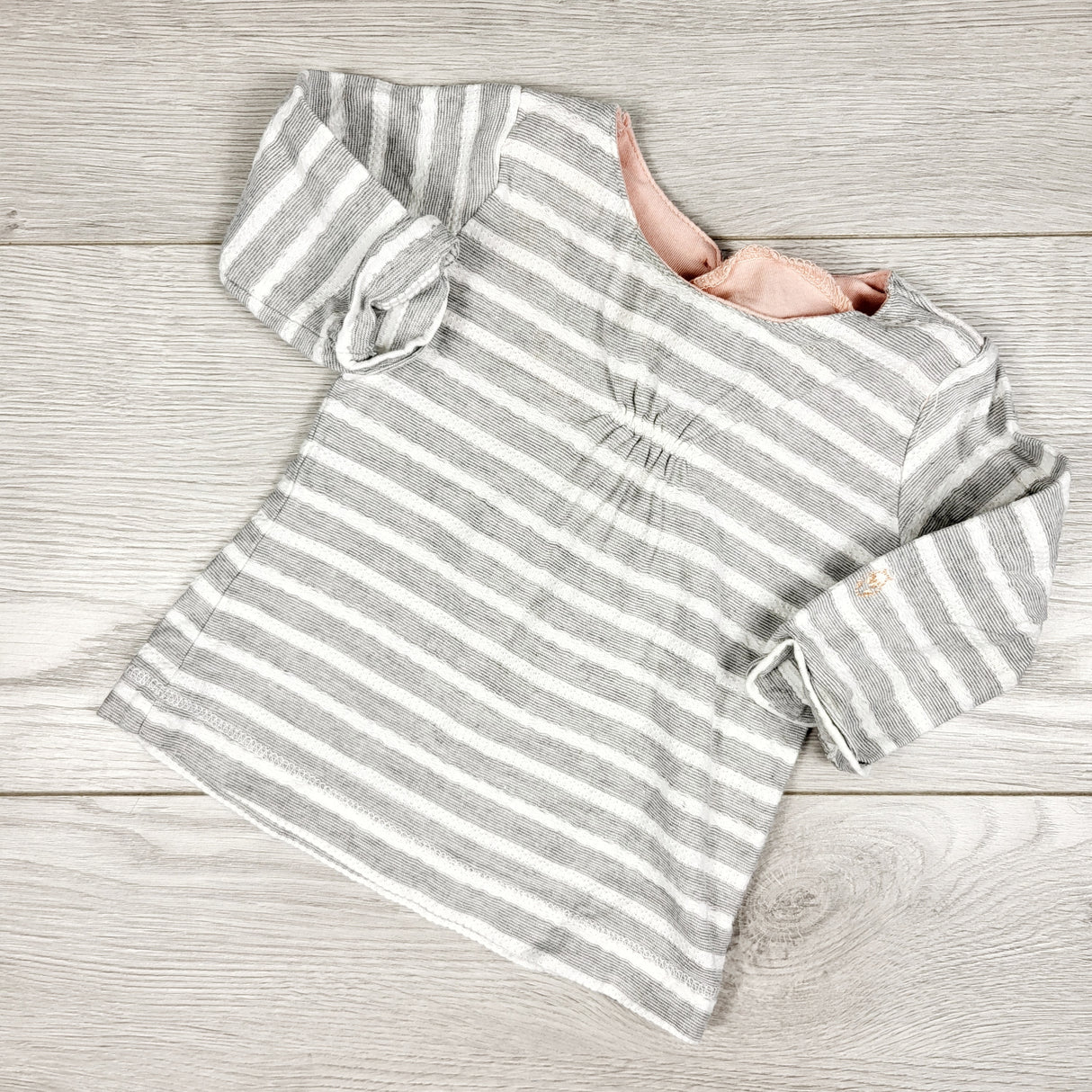 Noppies striped long sleeve top. Newborn size