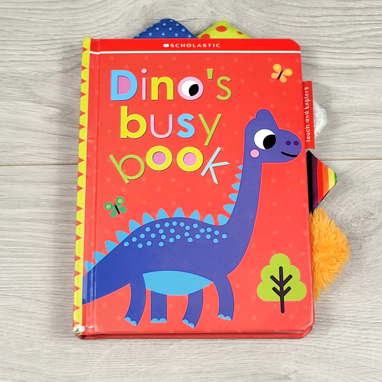 Dino's Busy Book. Sensory board book