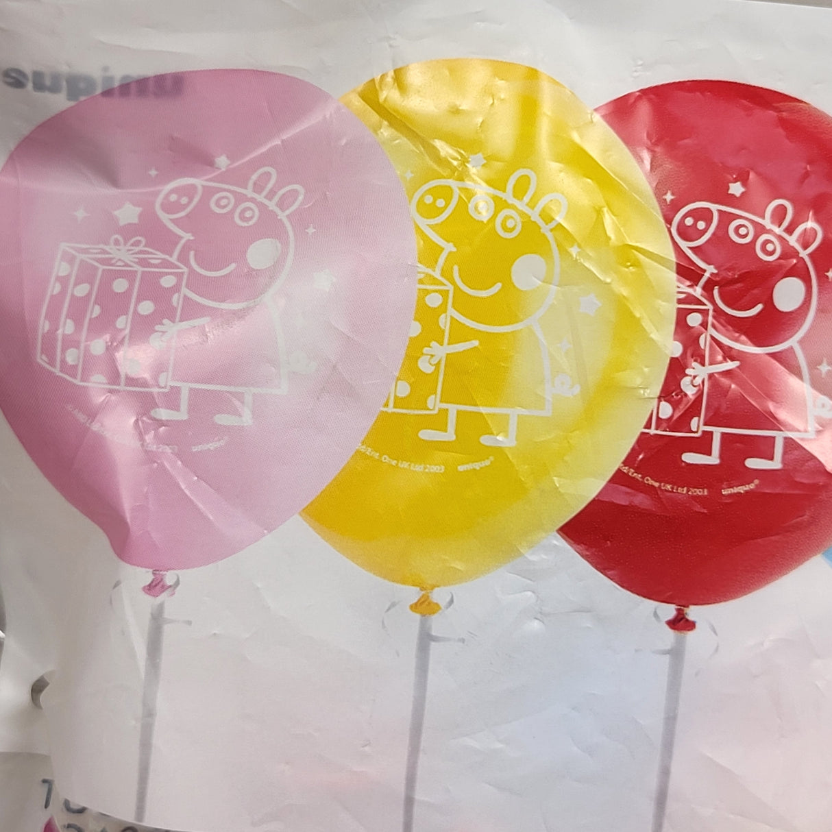 NEW - Peppa Pig 8pc balloon pack