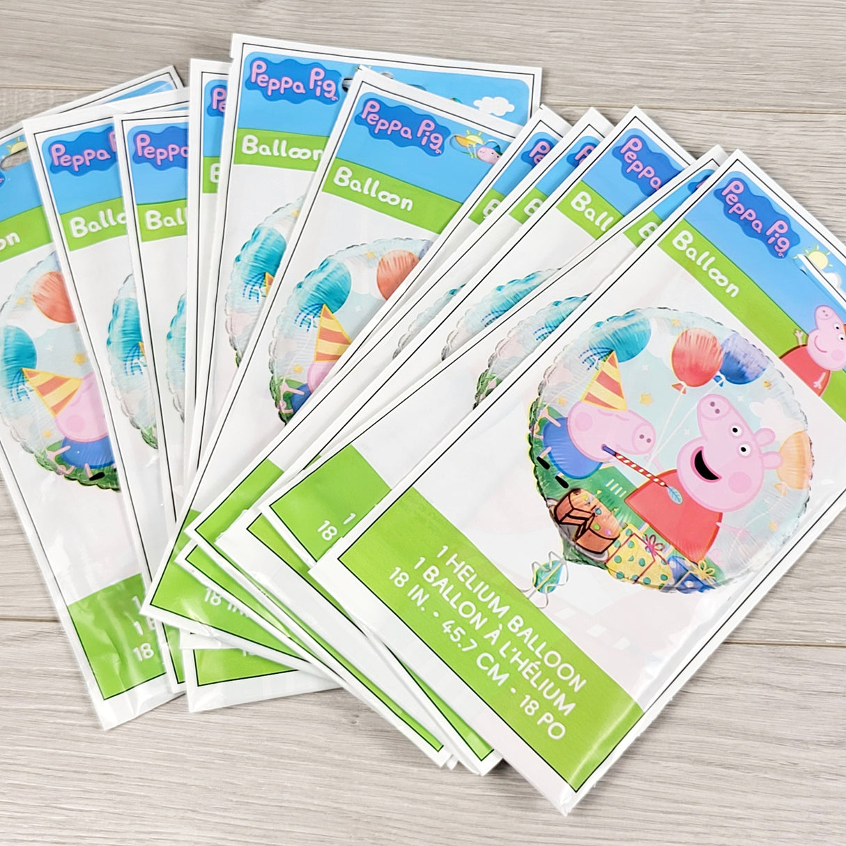 NEW - Peppa Pig foil balloon - price is per package