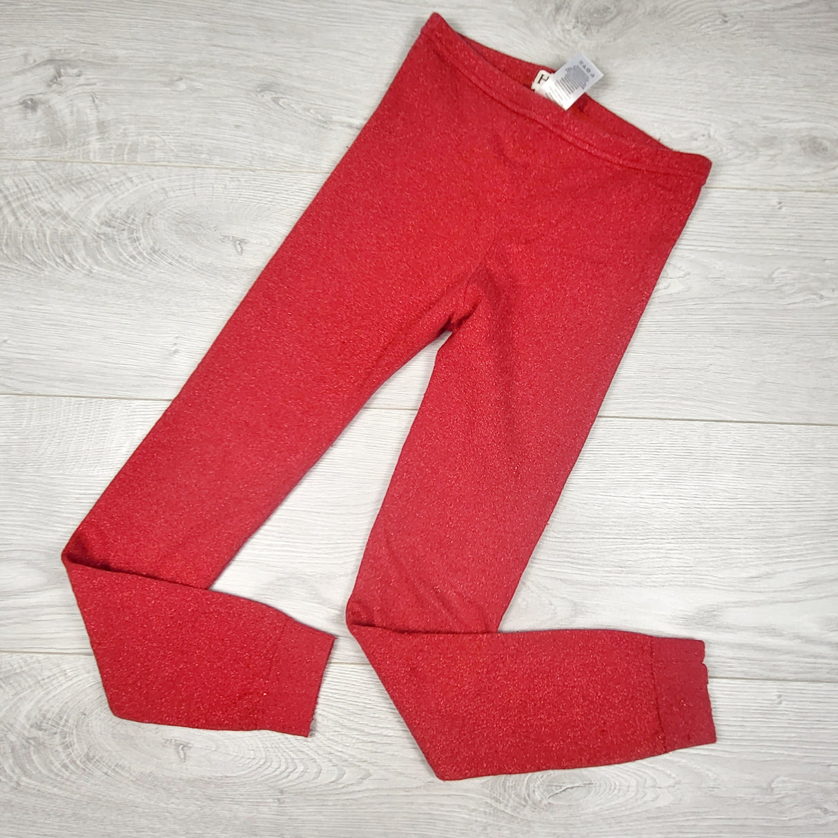 Hatley red knit leggings with sparkles. Size 6/7