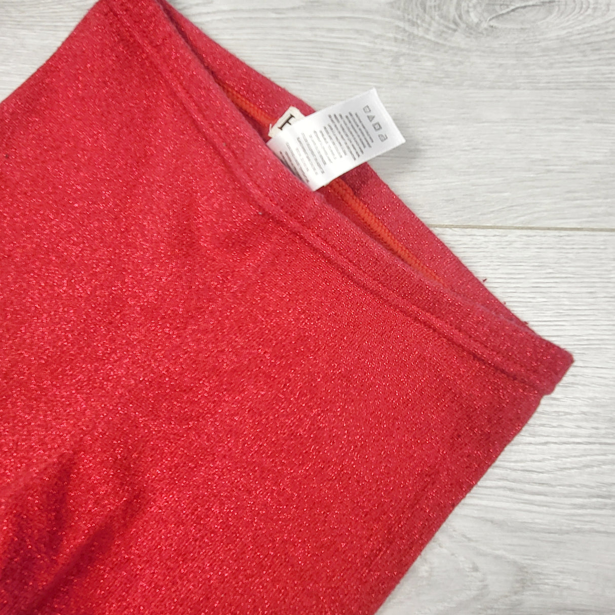 Hatley red knit leggings with sparkles. Size 6/7