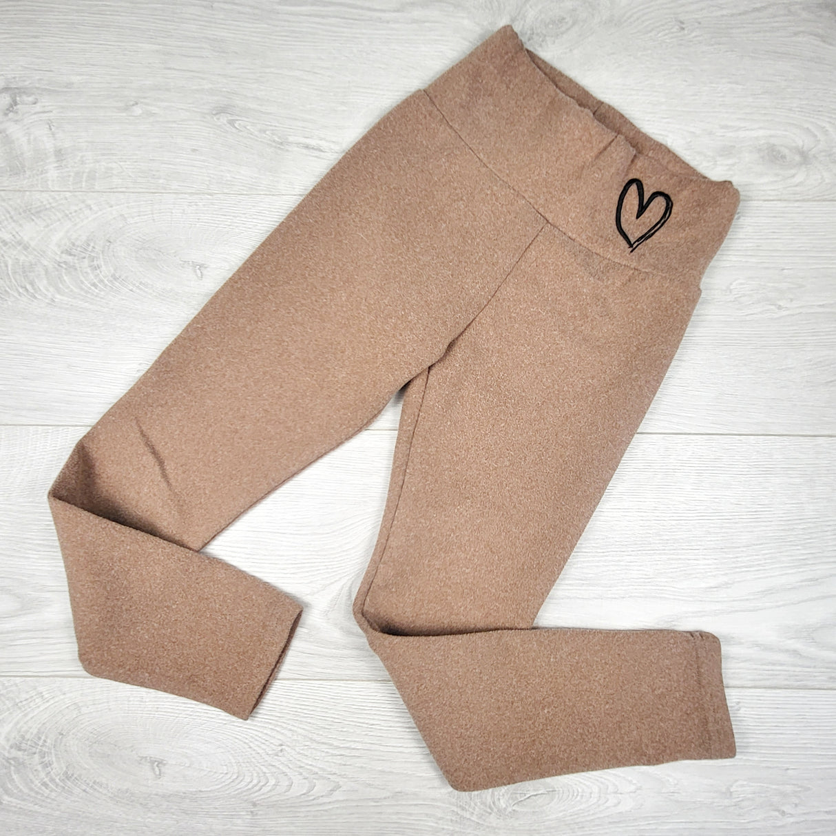 Shein brown high waisted fleece pants. Size 8