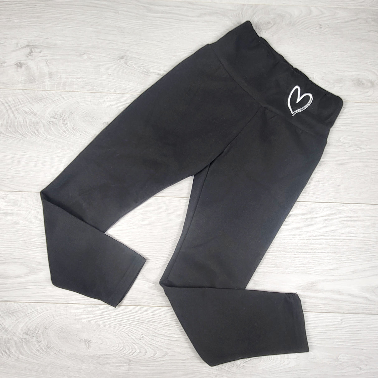 Shein black high waisted fleece pants. Size 8
