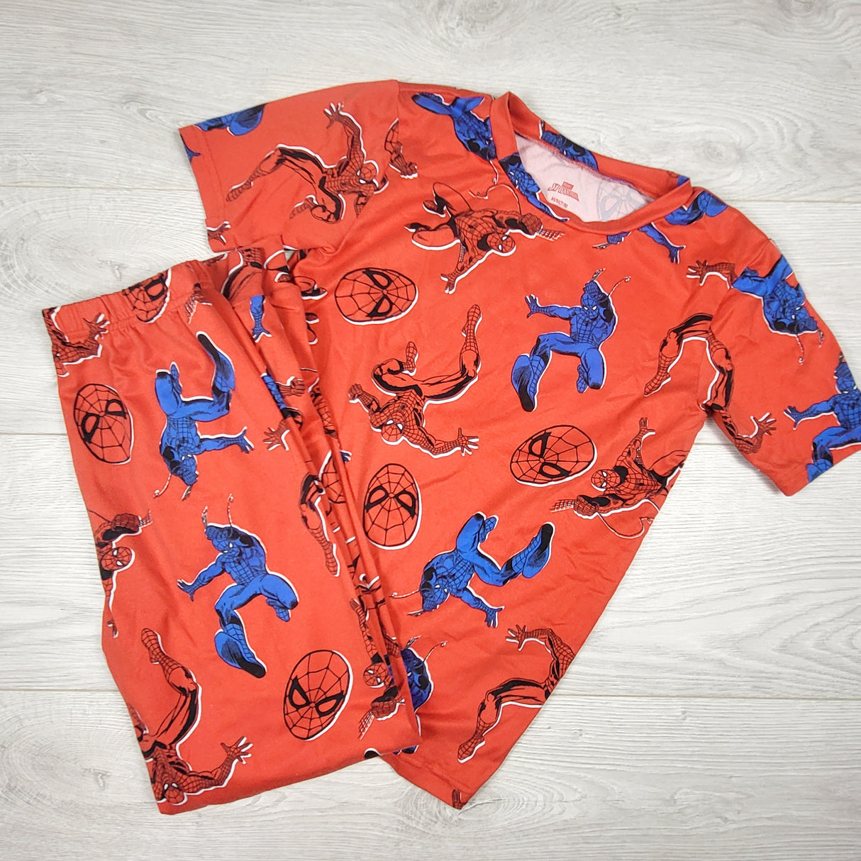 Marvel red Spider-man 2pc PJs. Size 7/8