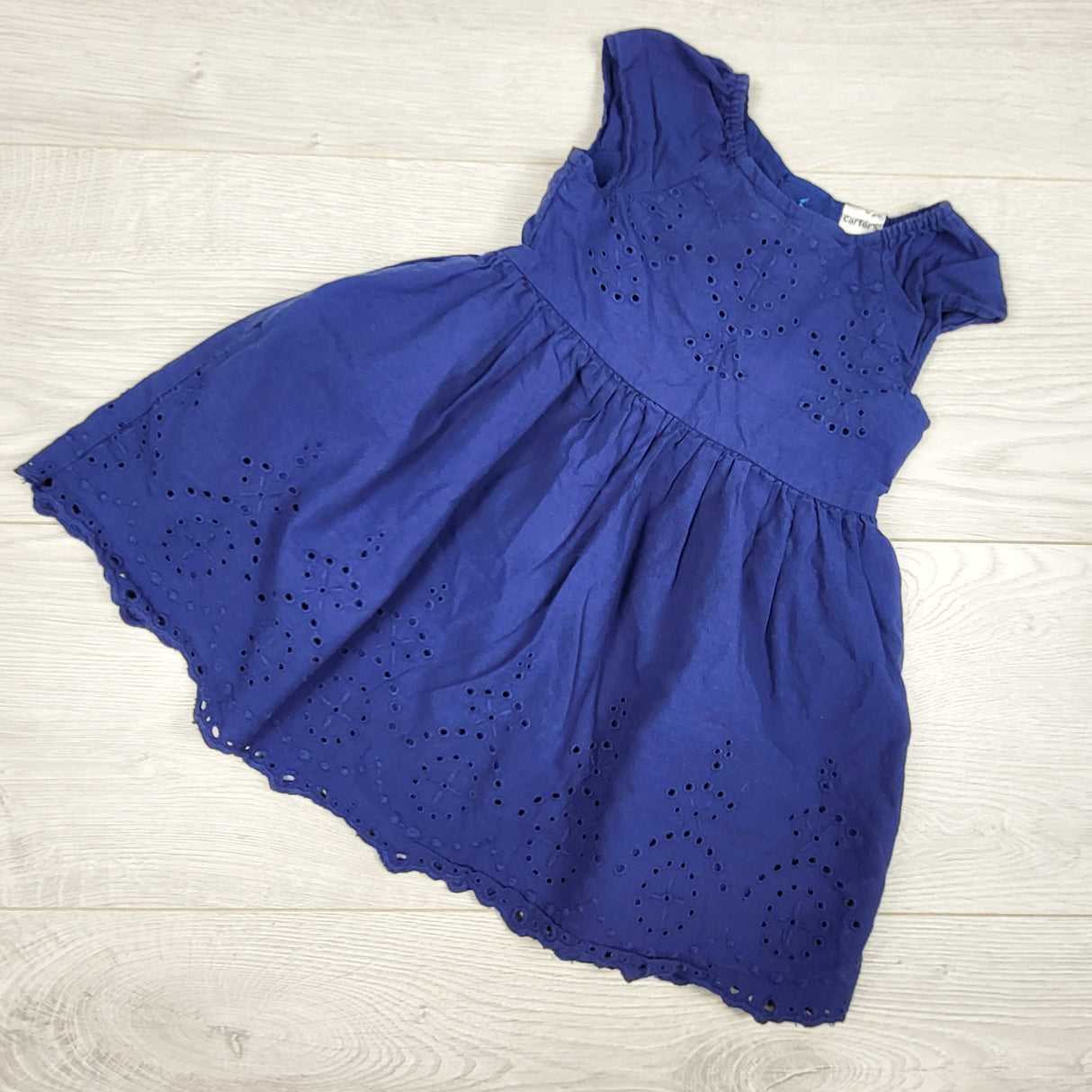 Carters navy eyelet dress. Size 9 months