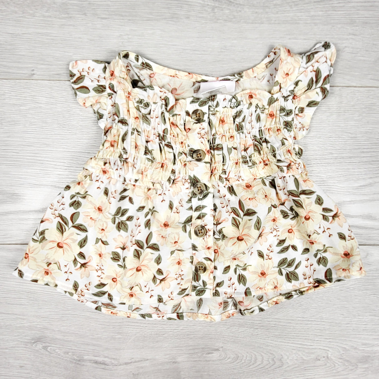 Little Lass floral print dress. Size 12 months
