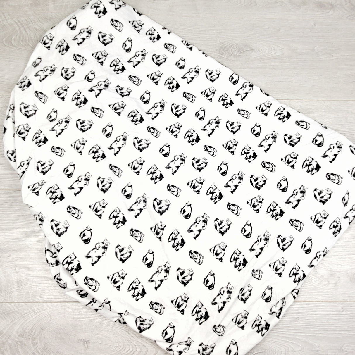 Nordstrom bear print fitted crib sheet