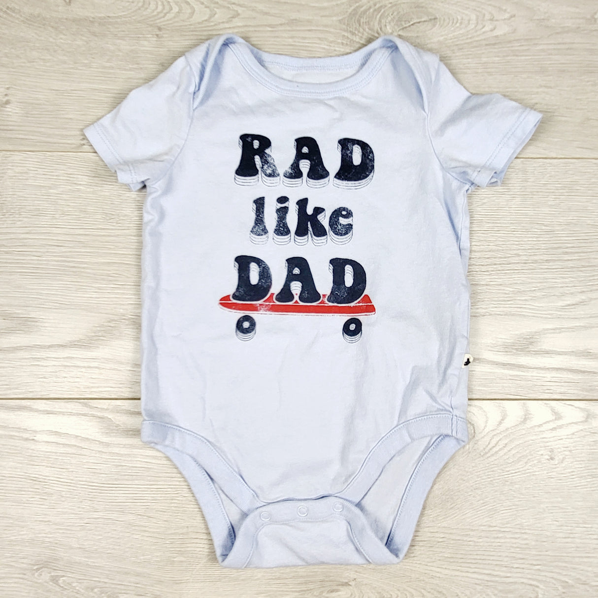 Gap blue "Rad Like Dad" bodysuit. Size 6-12 months
