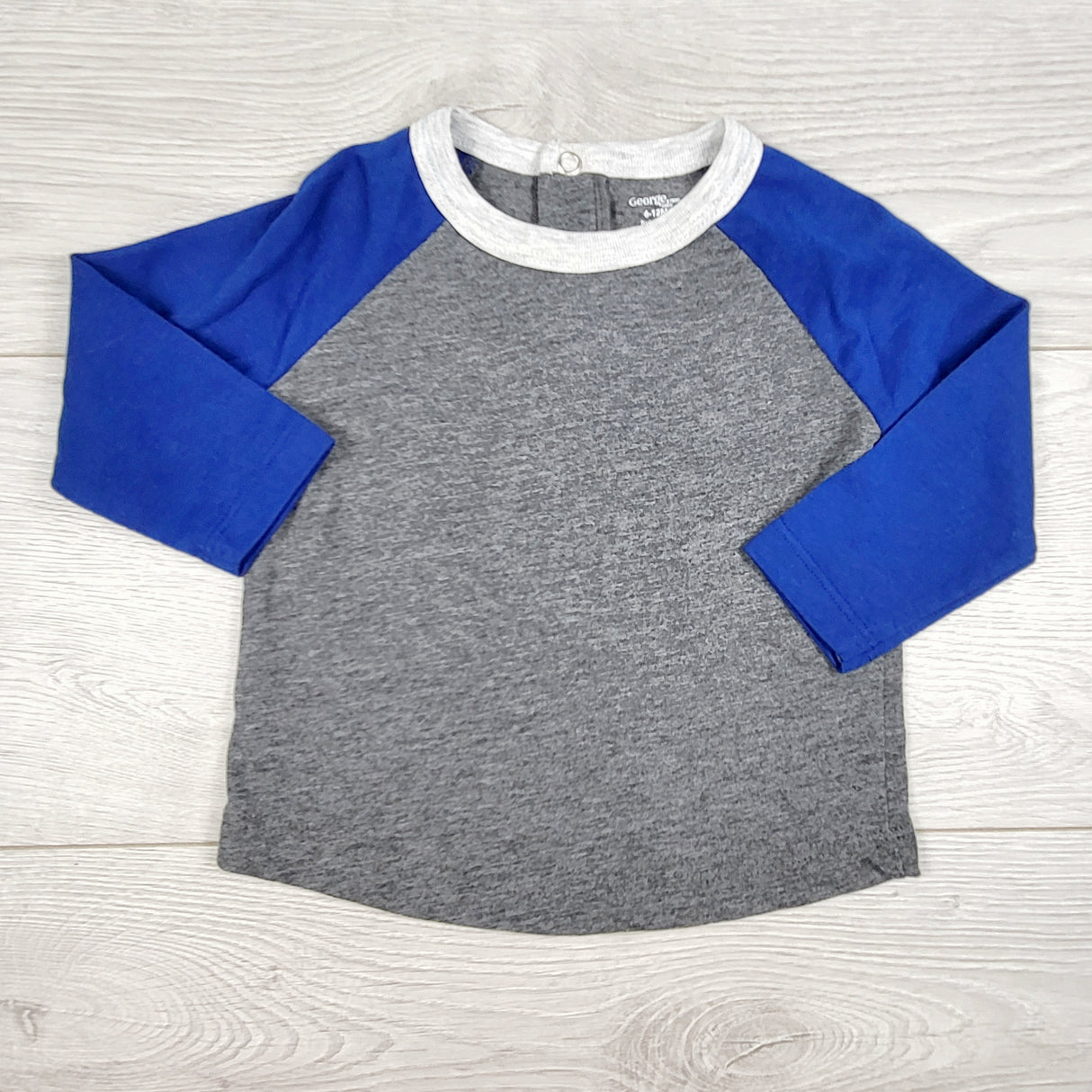 George grey and blue raglan style top. Size 6-12 months