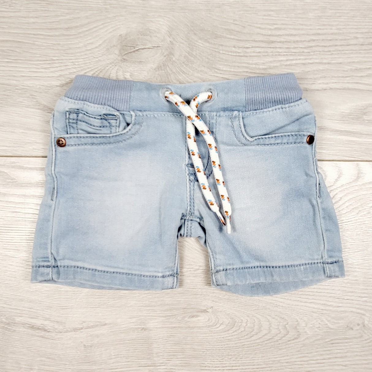 Noppies denim shorts. Size 2-4 months