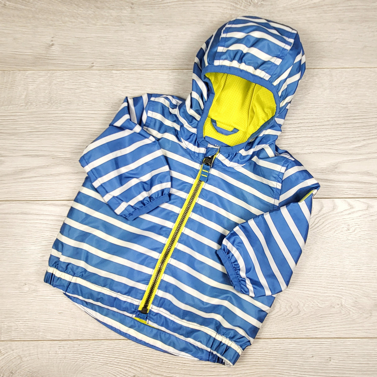 Gap blue striped mesh lined windbreaker. Size 3-6 months