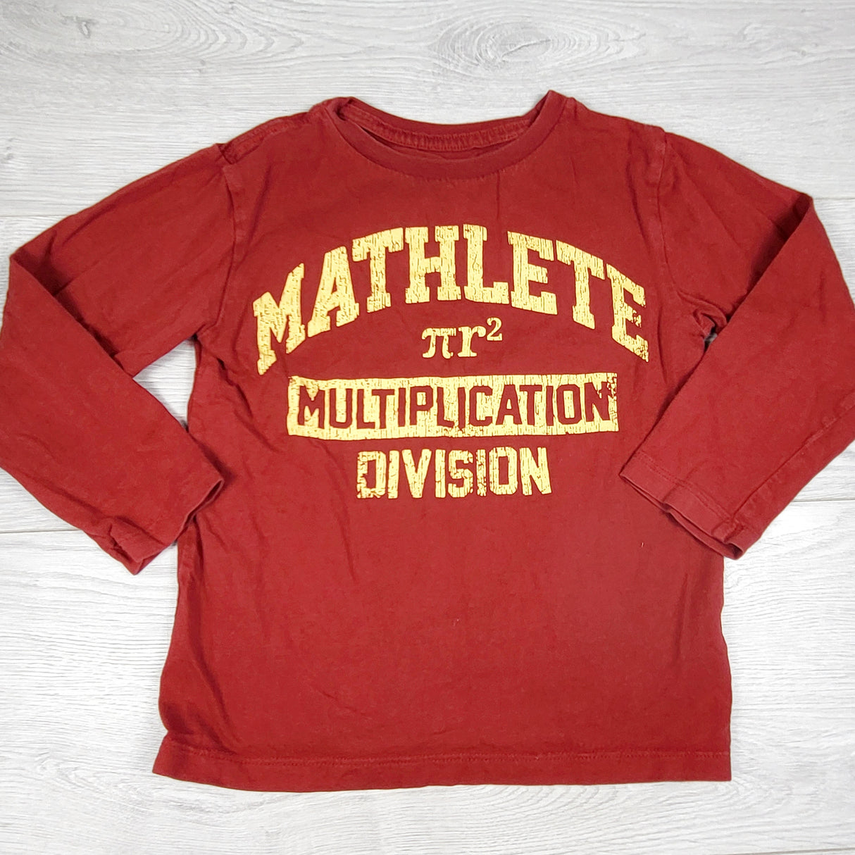 Children's Place red "Mathlete" top. Size 4T