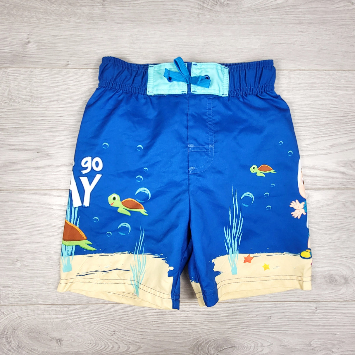 CoComelon swim shorts. Size 5T