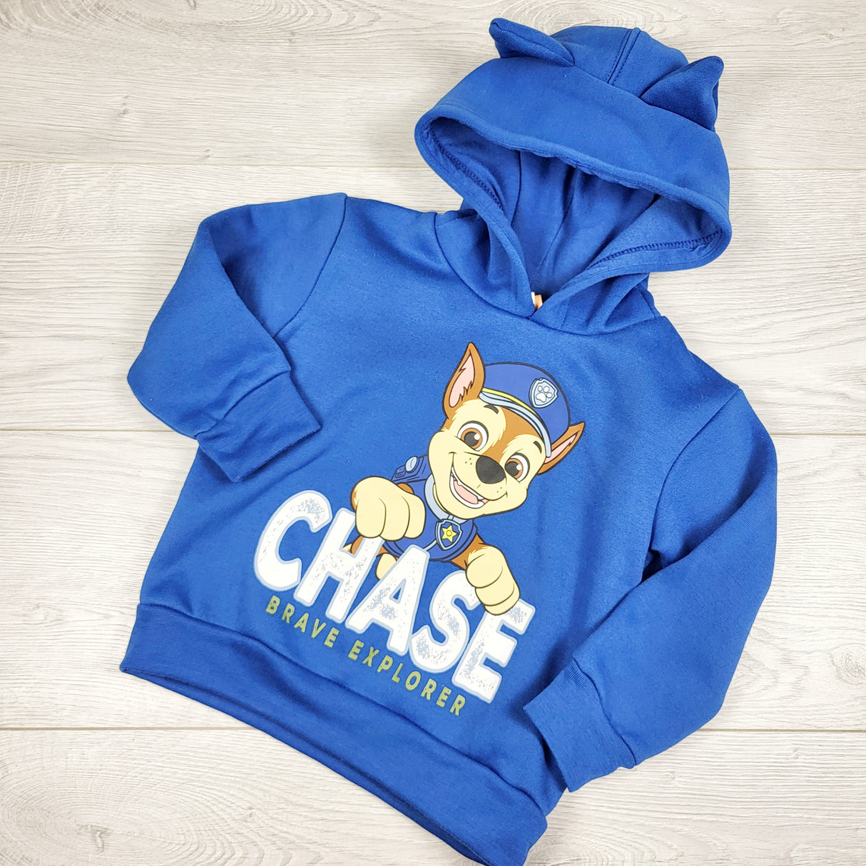 Paw Patrol blue pullover Chase hoodie. Size 2T