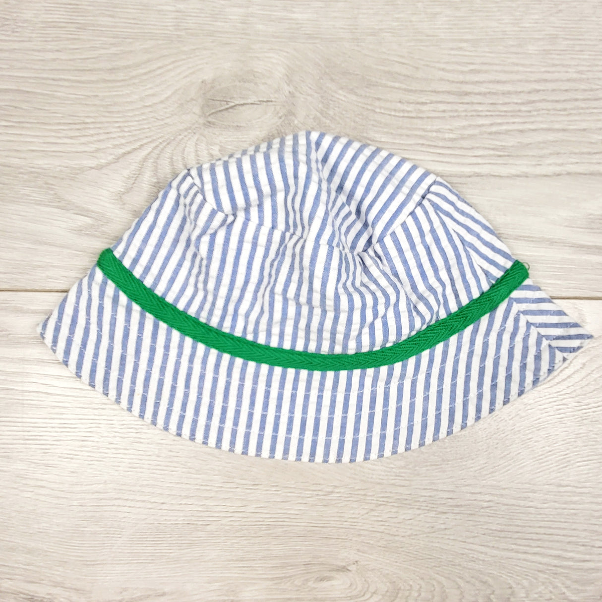 Blue striped bucket hat. Size 3 months