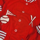 Vintage baseball themed lightweight jacket. Approx 9-12 months