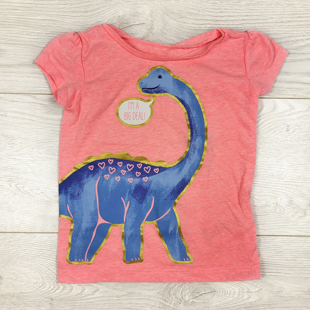 Simple Joys hot pink dinosaur t-shirt (more hot pink than appears in photo). Size 2T