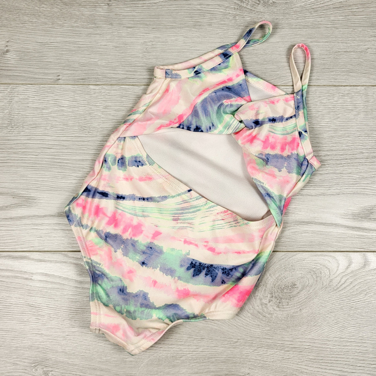 Gap tie dye style swimsuit with cut-out. Size 2T