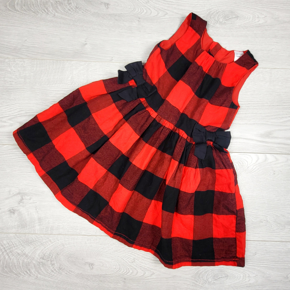 Carters buffalo plaid special occasion dress. Size 2T