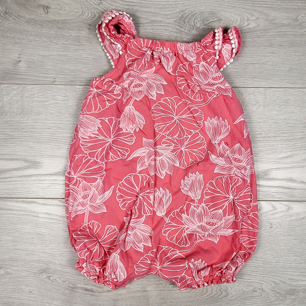 Carters pink floral print romper. Size 24 months
