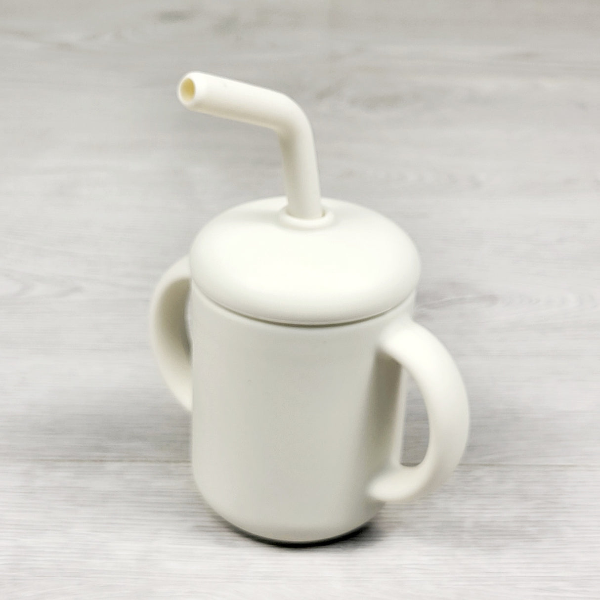 Kushies white silicone sippy cup